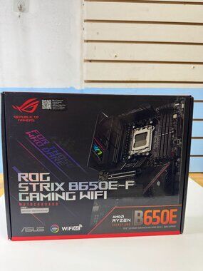 ROG Strix B650E-F Gaming WiFi Motherboard AMD Ryzen Socket AM5 PCIe 5.0 DDR5 Aur